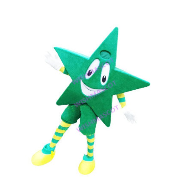 Lightweight Green Cartoon Star Mascot Costume