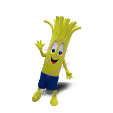 Yellow Sponge Brush Mascot Costume