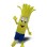 Yellow Sponge Brush Mascot Costume