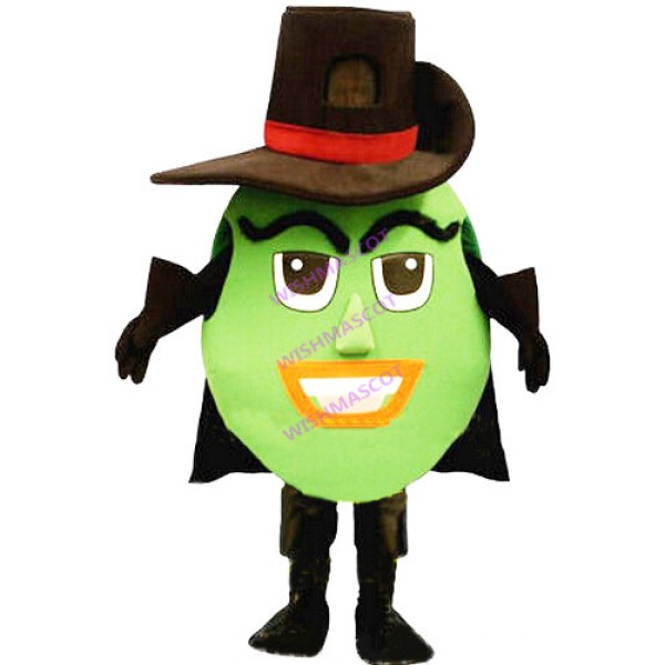 Customised Mysterious Green Doll Mascot Costume