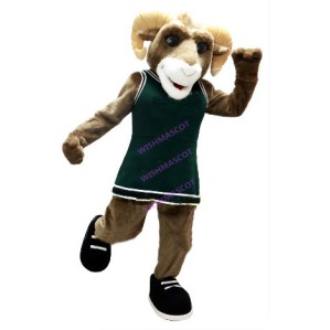 Goat In Sportswear Mascot Costume