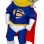 Righteous Man With Silver Helmet Mascot Costume