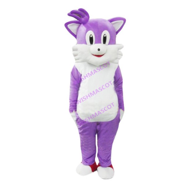 Regular Purple Cat Mascot Costume