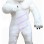 Irate Muscle White Bear Mascot Costume