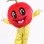 Smiling Cartoon Red Apple Mascot Costume
