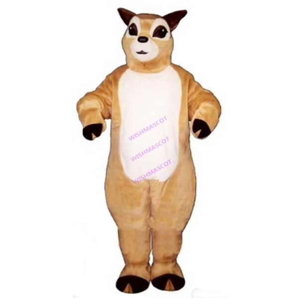 Cautious Adult Squirrel Mascot Costume