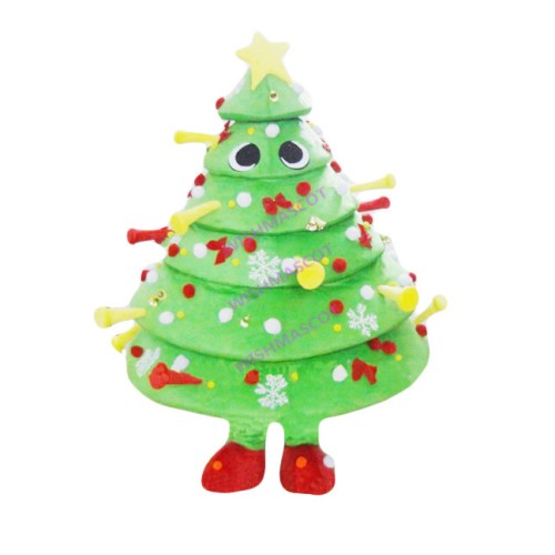 Multi-layer Christmas Tree Mascot Costume