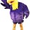 Fattened Purple Parrot Mascot Costume