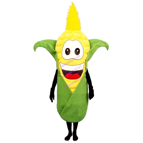 Corn Wrapped In Green Leaves Mascot Costume