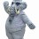 Powerful Gray Mammoth Mascot Costume