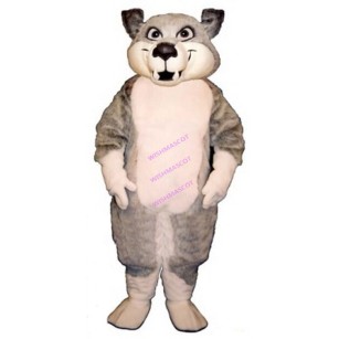 Bad Mind Gray Wolf Mascot Costume