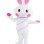 White Blush Rabbit Mascot Costume