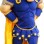 Heroic Blue Muscle Warrior Mascot Costume