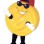 Shiny Golden Dollar Coin Mascot Costume