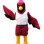 Red Eagle Mascot Costume Wearing Sports Vest