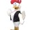High-spirited White Chicken Mascot Costume