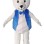 Smiling Waiter Bear Mascot Costume