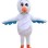 Winking Confused Chicken Mascot Costume