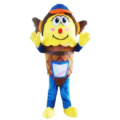Ice Cream Mascot Costume For Cold Drink Shop