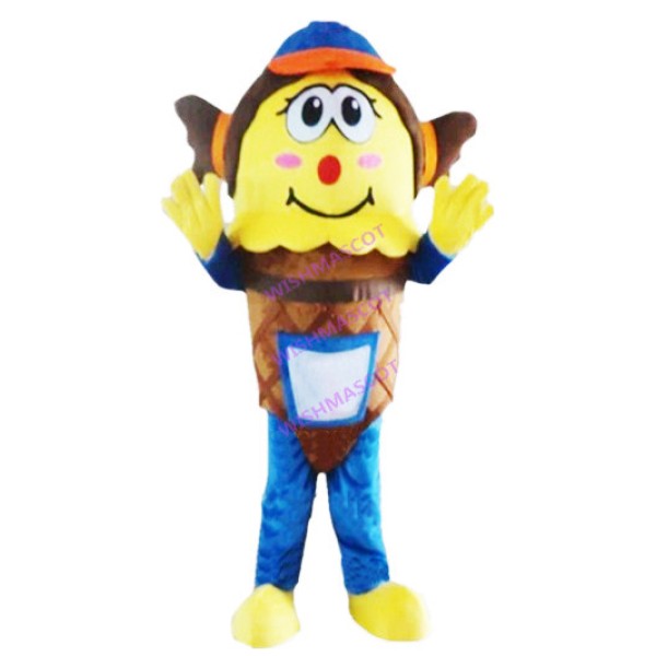 Ice Cream Mascot Costume For Cold Drink Shop