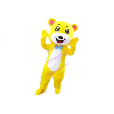 Lovable Yellow Bear Mascot Costume