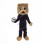 Big Eyed Lion Playing Football Mascot Costume