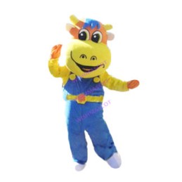 Jubilant Calf Mascot Costume For Celebration