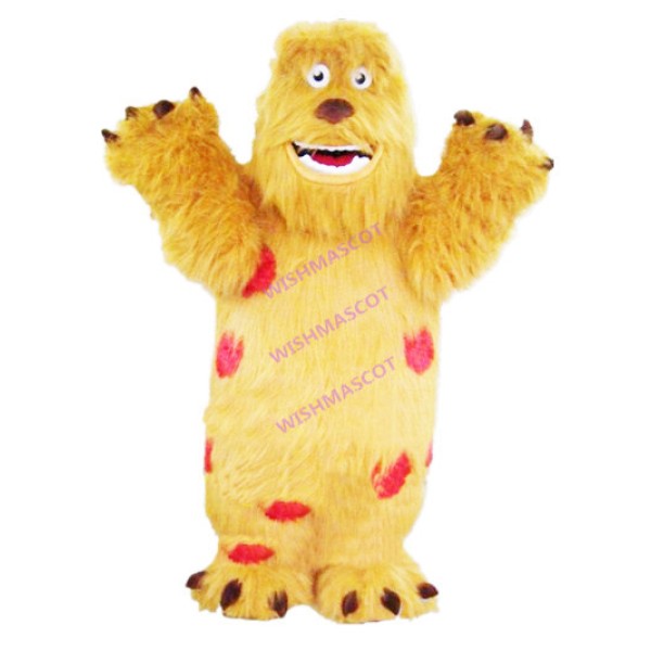 Brown Furry Monster Sullivan Mascot Costume