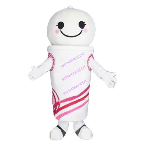 Sweet Paper Cup Ice Cream Mascot Costume