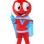 Red Environmental Guard Mascot Costume
