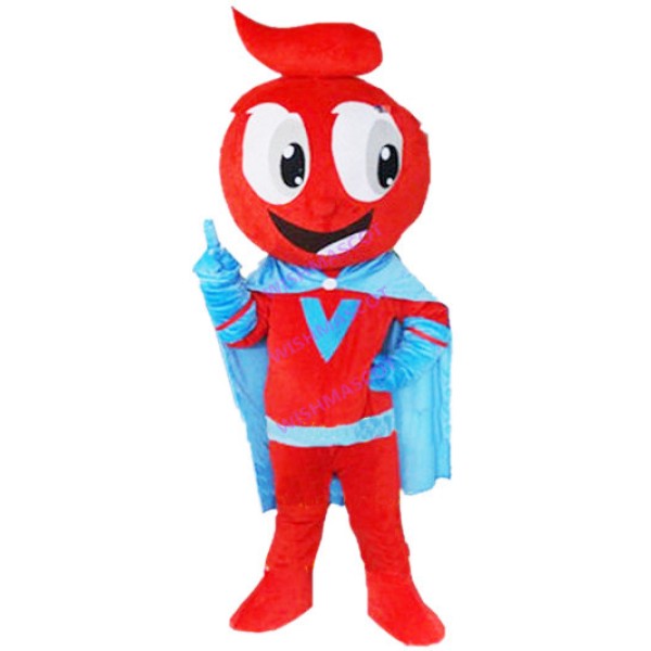 Red Environmental Guard Mascot Costume