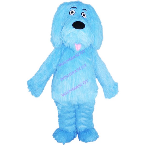 Obedient Honest Blue Dog Mascot Costume