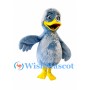Cheerful Blue Duck Mascot Costume