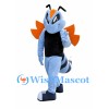 Vibrant Blue Bee Mascot Costume