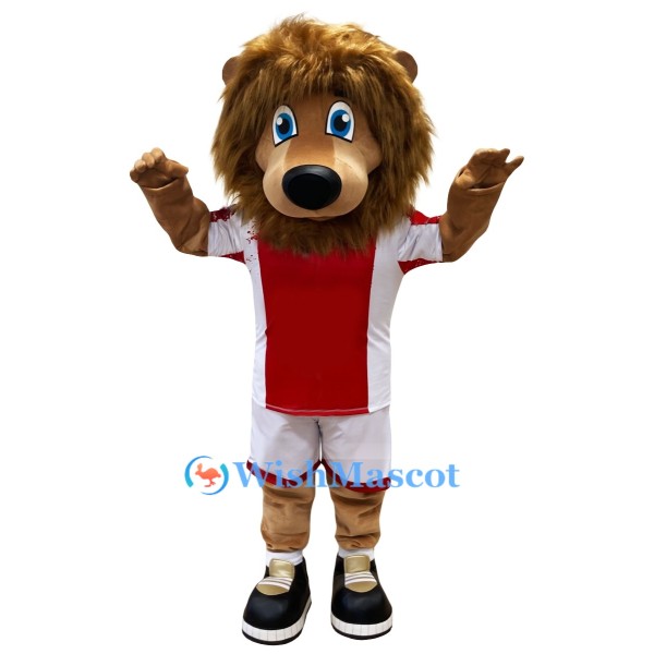 Energetic Lion Mascot Costume