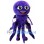 Purple Octopus Mascot Costume