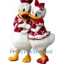 Festive Donald & Daisy Duck Mascot Costume