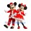 Christmas Mickey and Minnie Mascot Costume