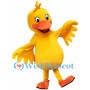 Cute Yellow Duck Mascot Costume