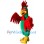 Vibrant Rooster Mascot Costume