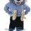 Boxing Wolf Mascot Costume