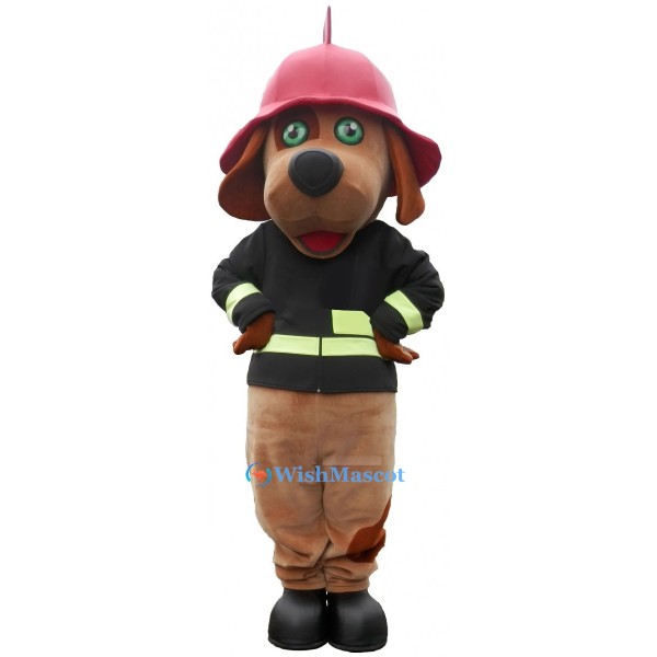 ‌Fireman Dog Mascot Costume