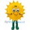 Cheerful Sun Mascot Costume