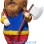 Colorful Viking Mascot Costume