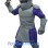 Purple & Silver Knight Mascot Costume