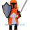 Orange Knight Mascot Costume