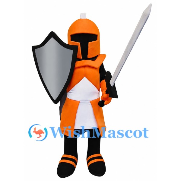 Orange Knight Mascot Costume