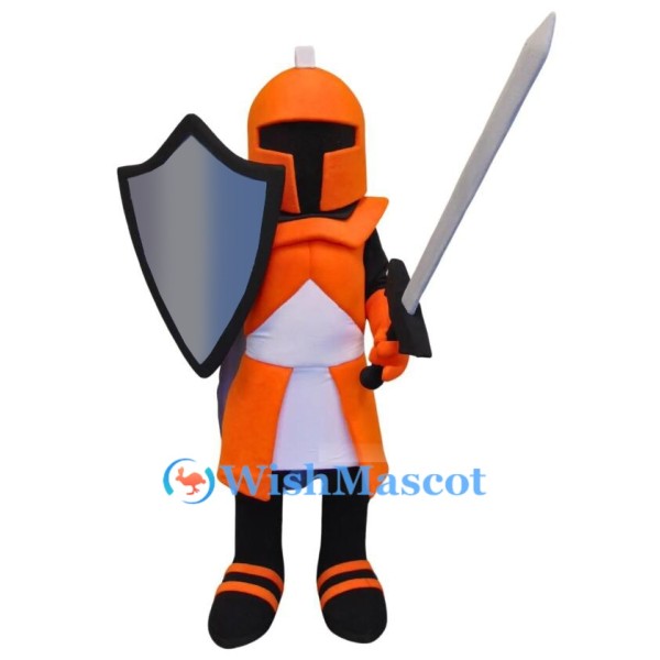 Orange Knight Mascot Costume