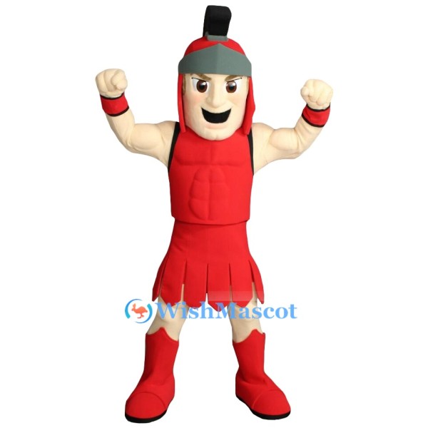 Red Roman Warrior Mascot Costume
