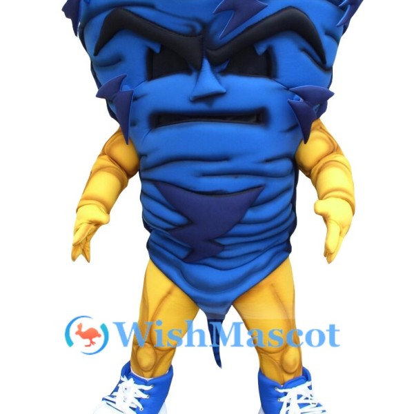 Blue Tornado Mascot Costume